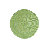 Set de Table Tressé Rond Vert