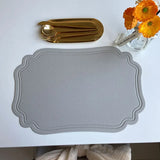 Set de Table Simili Cuir Gris