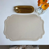 Set de Table Simili Cuir Beige