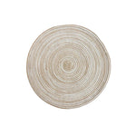 Set de Table Tressé Rond Blanc