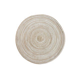 Set de Table Tressé Rond Blanc