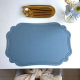 Set de Table Simili Cuir Bleu